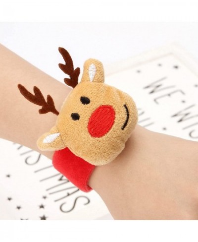 3 Pieces Christmas Slap Bracelets for Kids Santa Claus Snowman Reindeer Wristband Xmas Decorations for Girls and Boys 3 Pcs $...