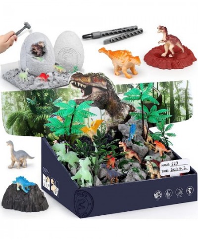 Jumbo Dino Eggs Dig Kit Dinosaur Toys for Kids 5-7 8-12 2 Dinosaur Eggs Excavation with Digging Tools Educational STEM Toys f...