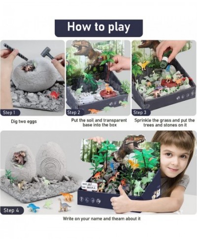 Jumbo Dino Eggs Dig Kit Dinosaur Toys for Kids 5-7 8-12 2 Dinosaur Eggs Excavation with Digging Tools Educational STEM Toys f...