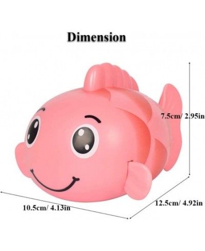 Kids Bath Toy Wind-up Swimming Carp Floating Water Toy Cute Little Carp Clockwork Fish Bathtub Toy for Toddlers (Pink) $16.89...