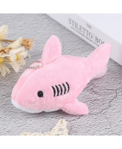 Shark Plush Keychain Stuffed Animal Toy Cartoon Backpack Keychain Pendant Cute Decorative Plush Toy Accessory(Blue) Medium $1...