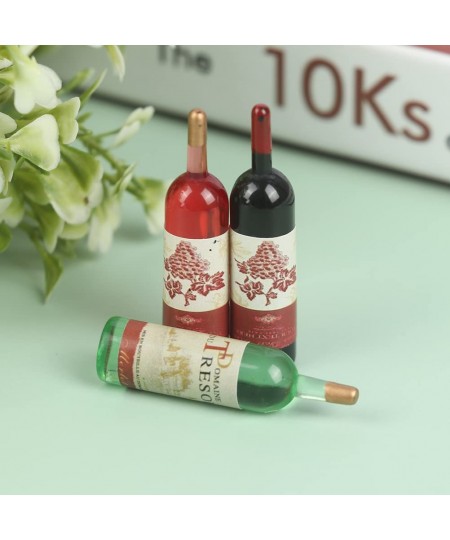 3 Pcs/Set Dollhouse Miniature Resin Bottle Dollhouse Miniature Beer Bottles Dollhouse Miniature Drink Bottles Dollhouse Wine ...