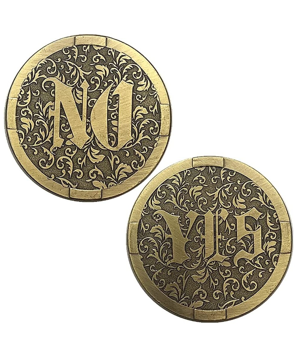 Yes No Challenge Coin Medallion Decision Maker Coin Souvenir Collector (Gold) $18.08 - Novelty Coins