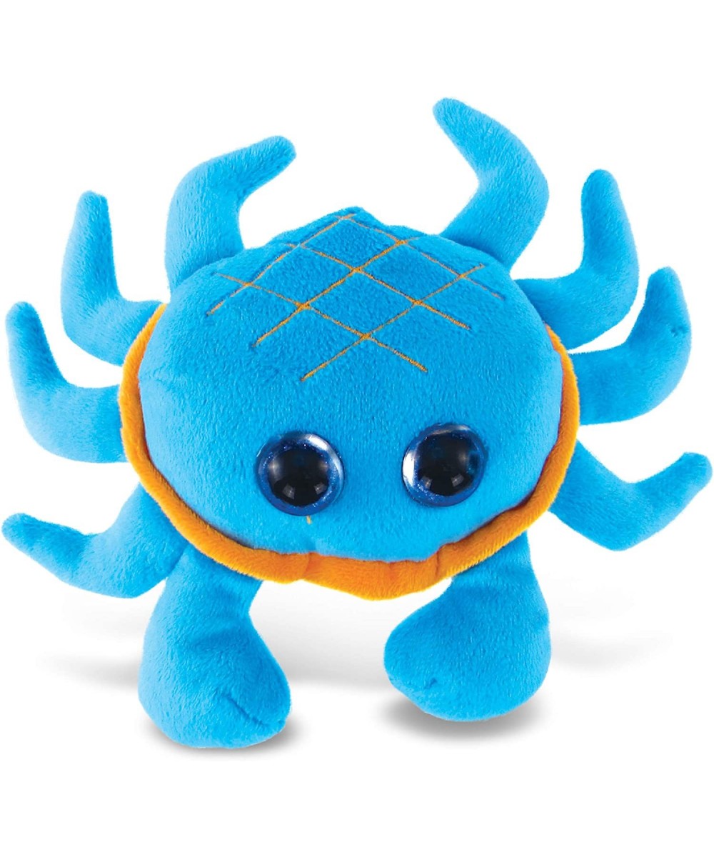 DolliBu Plush Crab Stuffed Animal - Soft Huggable Big Eyes Blue Crab Adorable Marine Life Playtime Crab Plush Toy Cute Sea Li...