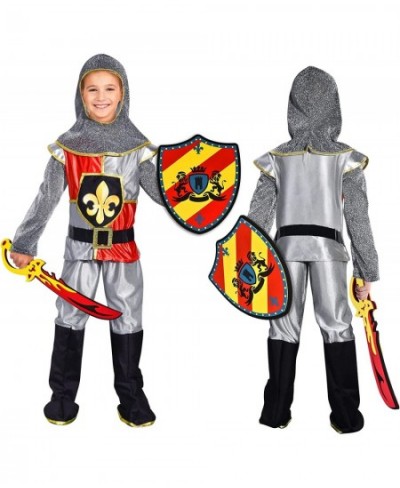 Knight Costume for Boys Medieval Dress Up Halloween Costumes Role Play Set Accessories Sword Cape Shield for Kids $49.39 - Ki...