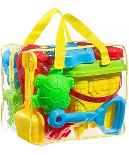 Beach Sand Toy Set Models & Molds Bucket Shovels Rakes Pull Strings Zippered Bag Colors May Vary $40.58 - Sandboxes & Beach Toys