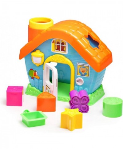 Shape Sorting House Toy My First House with Shape and Color Sorters Early Development Shape and Color Recognition Toy with 5 ...