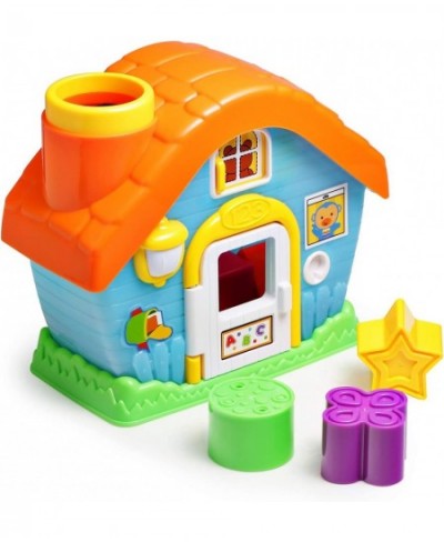 Shape Sorting House Toy My First House with Shape and Color Sorters Early Development Shape and Color Recognition Toy with 5 ...