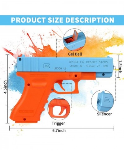 Manual Splatter Ball Gun Gel Splatter Ball Blaster Without Charge Splat Blaster Toy Pistol Suitable for Backyard Games Gift f...