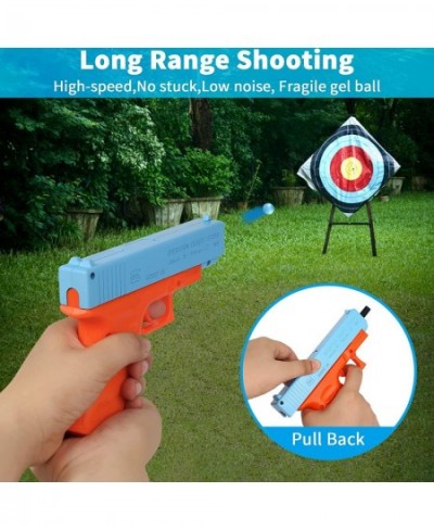 Manual Splatter Ball Gun Gel Splatter Ball Blaster Without Charge Splat Blaster Toy Pistol Suitable for Backyard Games Gift f...