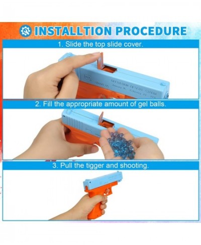 Manual Splatter Ball Gun Gel Splatter Ball Blaster Without Charge Splat Blaster Toy Pistol Suitable for Backyard Games Gift f...