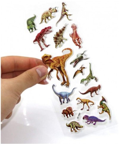 14 Sheets Dinosaur Stickers 200+ Different Dino 3D Puffy Craft Scrapbooking Handmade Decals Realistic Waterproof Sticker Pack...