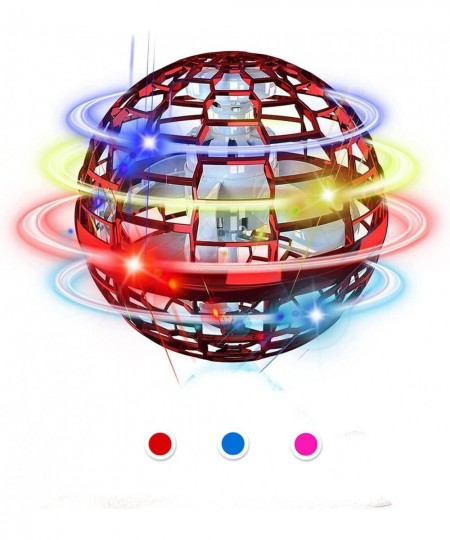 Flying Ball Orb Toys Outdoors Drone with RGB Lighting 360° Rotating UFO Safety Suitable for Children and Adults Magic Flying ...