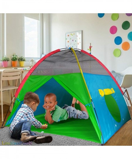 Large Kids Play Tent with Star Lights & Carrying Case for Boys & Girls Indoor & Outdoor 58"x58"x43 $44.81 - Kids' Play Tents ...