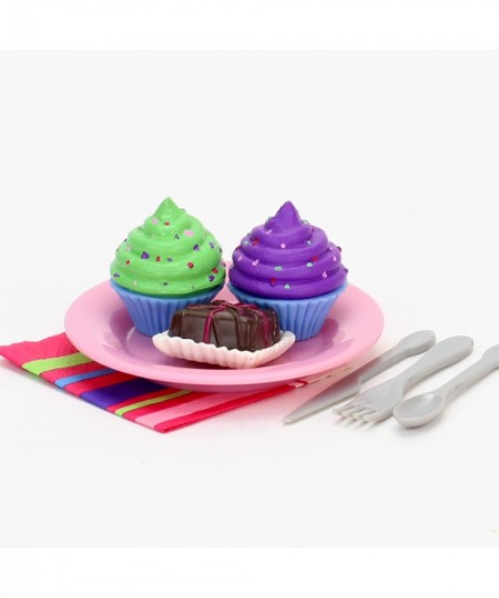 47 Piece Serving Set with Delicious Desserts for 18'' Dolls Multicolor $46.78 - Doll Playsets