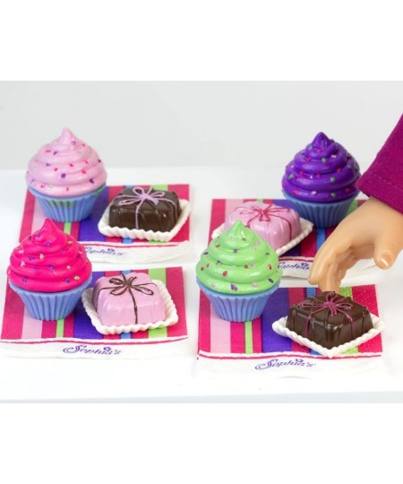 47 Piece Serving Set with Delicious Desserts for 18'' Dolls Multicolor $46.78 - Doll Playsets