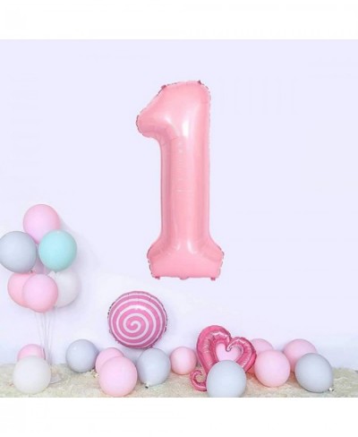 Number 1 Pink Balloon 40 Inch Big Helium Foil Balloons 1st Birthday Baby Shower Wedding Party Decoration $17.01 - Kids' Party...