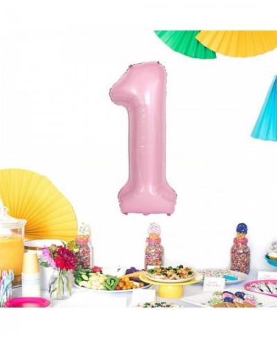 Number 1 Pink Balloon 40 Inch Big Helium Foil Balloons 1st Birthday Baby Shower Wedding Party Decoration $17.01 - Kids' Party...