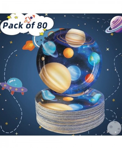 80 Count Space Plates 9 inch Paper Plates for Outer Space Birthday Party Supplies Heavy Duty and Disposable $32.31 - Kids' Pa...