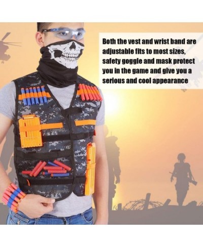 Kids Toy Clip Vests BULLETsss Holder Elite Tactic Vest Thickened Toy Thickened Kids Toy Gun Clip Vest for Clip Jacket Foam DA...