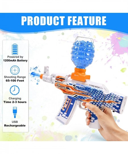 Electric Gel Ball Blaster Toy Splatter Ball Blaster with 50000 Water Beads Splat Ball Blaster Toys for Outdoor Activities Sho...