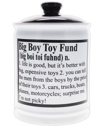 Big Boy Toy Fund Piggy Bank for Adults Best Gifts for Men Dad $49.29 - Kids' Money Banks