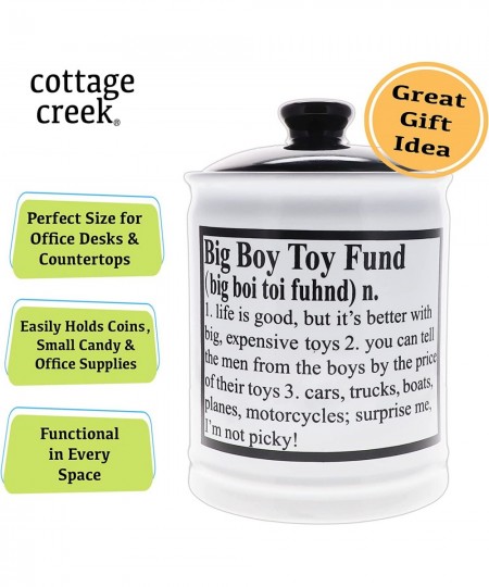 Big Boy Toy Fund Piggy Bank for Adults Best Gifts for Men Dad $49.29 - Kids' Money Banks