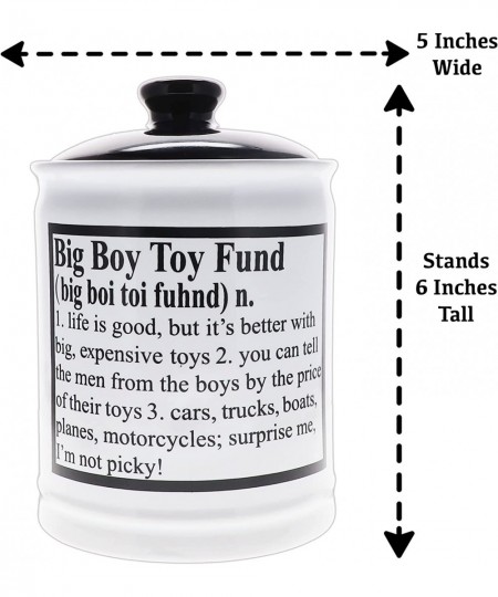 Big Boy Toy Fund Piggy Bank for Adults Best Gifts for Men Dad $49.29 - Kids' Money Banks