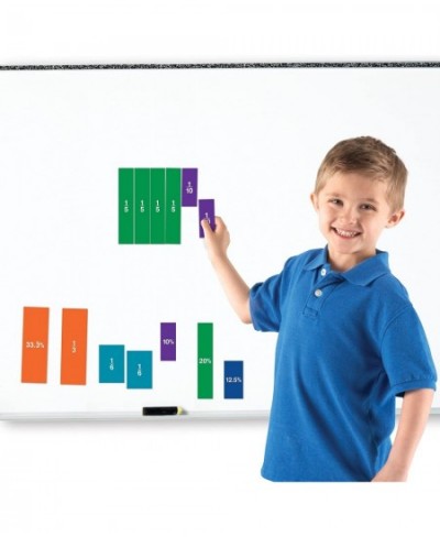 Double-Sided Magnetic Fraction Squares Math Manipulations 51 Pieces Ages 6+ $54.21 - Early Development & Activity Toys