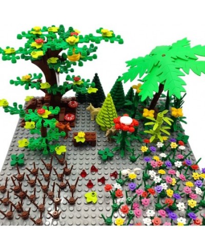 Garden Park Building Block Parts Botanical Scenery Accessories Plant Set Building Bricks Toy Trees Flowers Compatible All Maj...