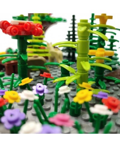 Garden Park Building Block Parts Botanical Scenery Accessories Plant Set Building Bricks Toy Trees Flowers Compatible All Maj...