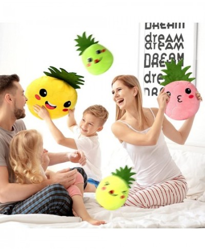 4 Pieces Soft Pillow Stuffed Toy Food Pillows Fruit Plush Pillow Kids' Plush Toy Pillows Fruit Hugging Cushion for Home Bedro...