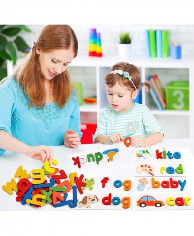 See and Spell Learning Toys - Alphabet Sight Words Flash Cards Matching Shape Letter Games Montessori Preschool STEM Toys for...