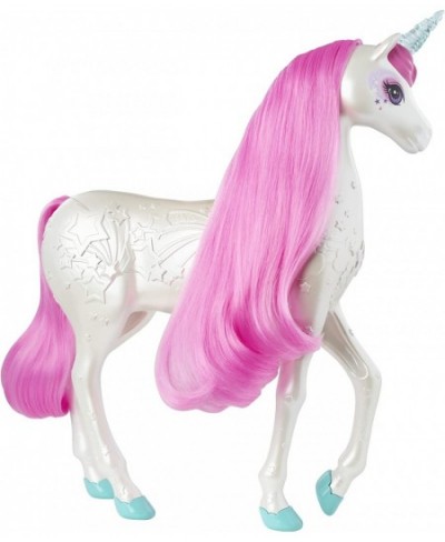 Dreamtopia Brush 'n Sparkle Unicorn with Lights and Sounds White with Pink Mane and Tail Gift for 3 to 7 Year Olds [Amazon Ex...