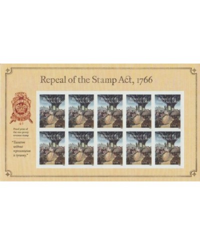 Repeal of the Stamp Act 1766 Forever Stamp Sheet of 10 $32.20 - Collectible Postage Stamps