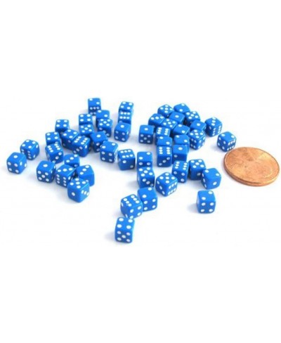 50 Six Sided D6 5mm .197 Inch Die Small Tiny Mini Miniature Blue Dice $16.04 - Game Accessories