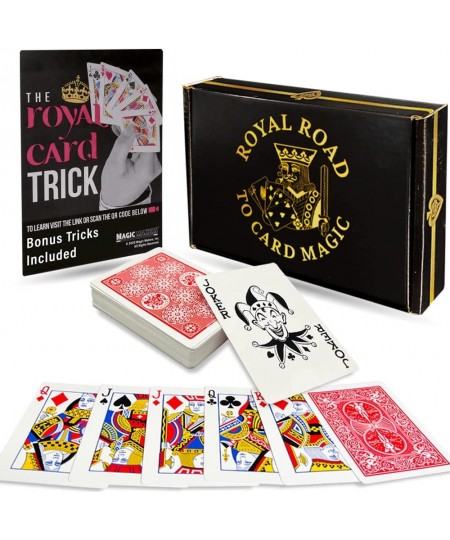 Royal Road to Card Magic Kit with Automatic Deck 100 Card Tricks $33.43 - Magic Kits & Accessories