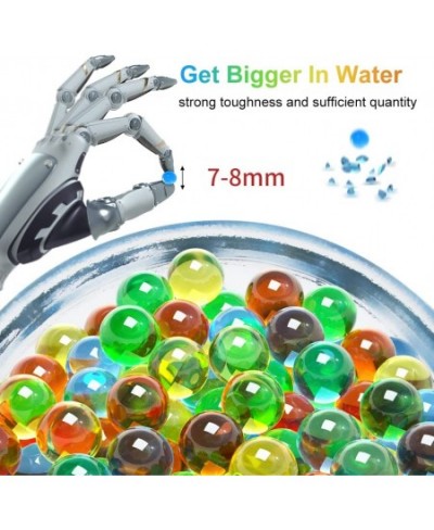 Gel Water Balls Beads Refill Ammo 7-8 mm 5 Pack 10000 Pieces Per Pack Gel Splater Ball Blaster Bullets Made of Non-Toxic Eco ...