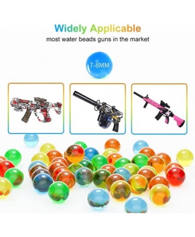 Gel Water Balls Beads Refill Ammo 7-8 mm 5 Pack 10000 Pieces Per Pack Gel Splater Ball Blaster Bullets Made of Non-Toxic Eco ...