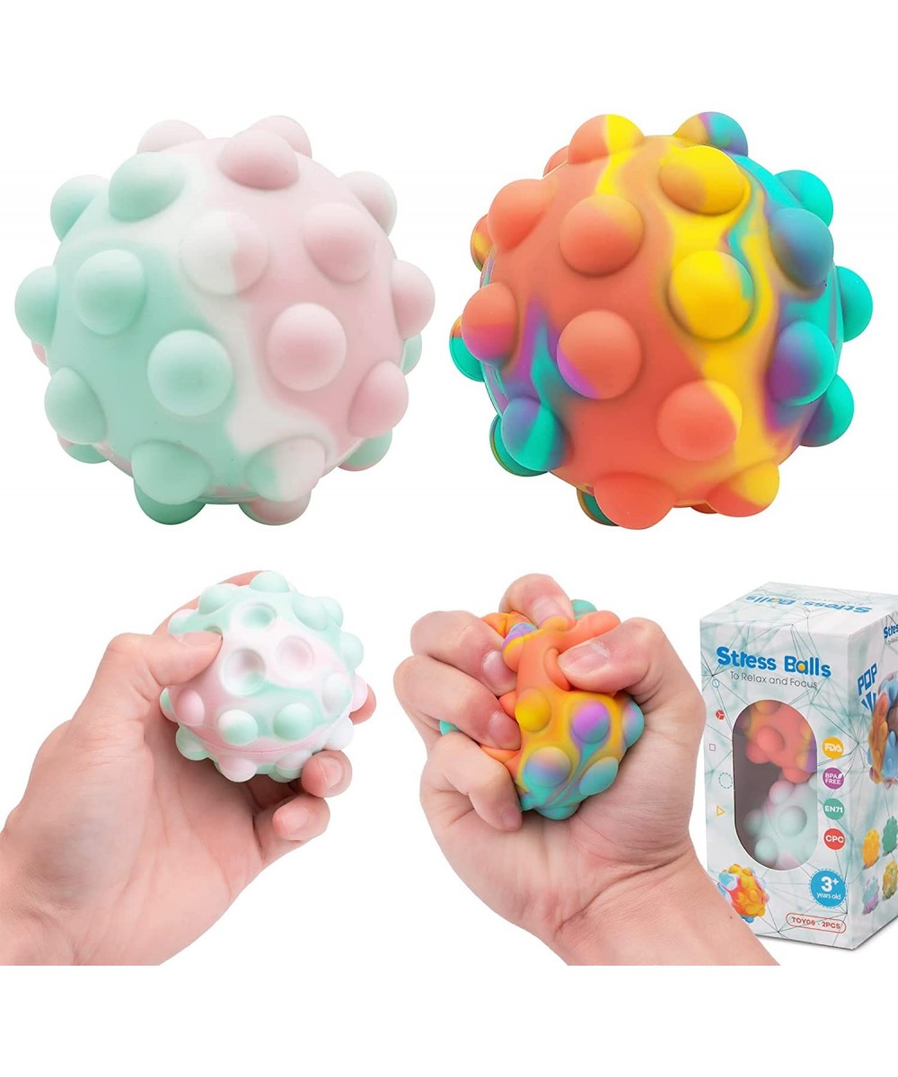 Stress Balls Fidget Toys Gifts for Adults and Kids Silicone Pop It Ball for Girls and Boys Simply Dimple Sensory Toy for Wome...