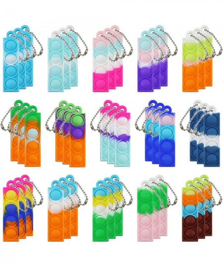 45 PCS Mini Pop Keychain Fidget Toys Pack Party Favors for Kids 8-12 Bulk Pop Toy Sillicone Stress Relief Sensory Toys Goodie...