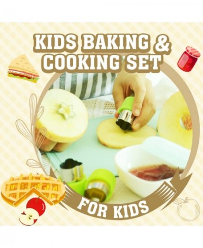 JoyTown Kids Cooking and Baking Set with Storage Case – Real Cooking Supplies with Cookbook Knives Timer Kids Baking Kit for ...