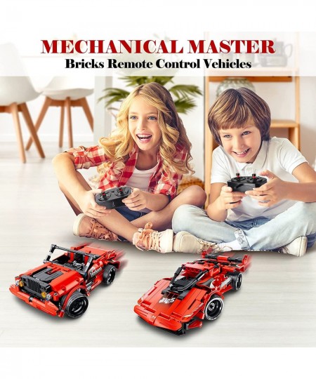 STEM Building Toys for Kids 2-in-1 Technic Remote Control Car Building Sets RC Race Cars Building Bricks Engineering Kits Gif...