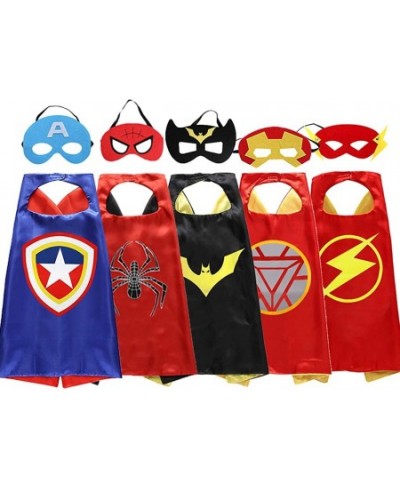 Superhero Satin Capes & Felt Masks for Kids Superhero Dress Up Costumes for Pretend Play Roleplay Cosplay Outfit $31.99 - Kid...