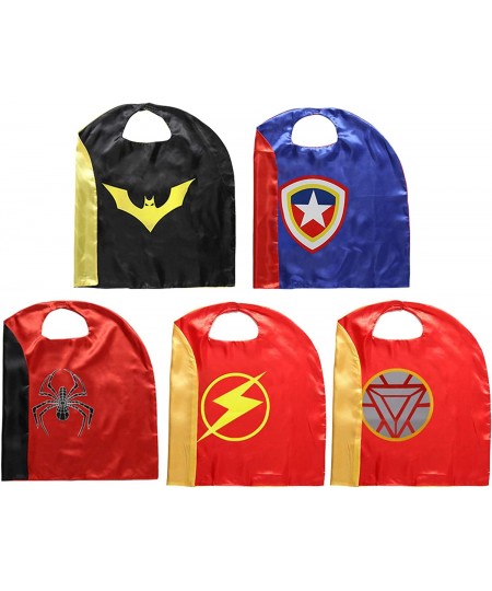 Superhero Satin Capes & Felt Masks for Kids Superhero Dress Up Costumes for Pretend Play Roleplay Cosplay Outfit $31.99 - Kid...