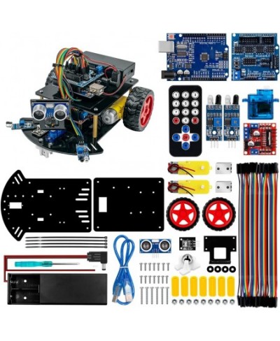 Smart Robot Car Kit 2WD Remote Control Car Compatible with Arduino IDE with Tutorail $49.44 - Educational Science Kits