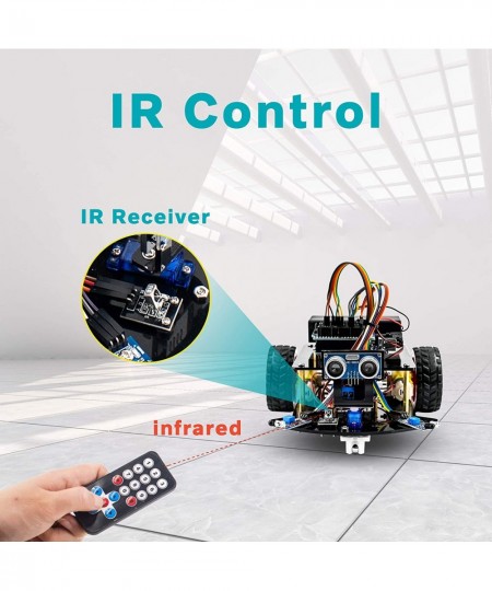 Smart Robot Car Kit 2WD Remote Control Car Compatible with Arduino IDE with Tutorail $49.44 - Educational Science Kits