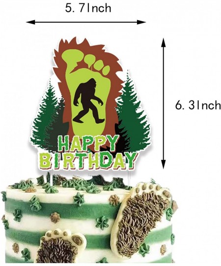 Bigfoot Birthday Party Supplies Set Bigfoot Banner Balloons Cake Topper spirals Sticker Bigfoot Party Decoration Favors for K...