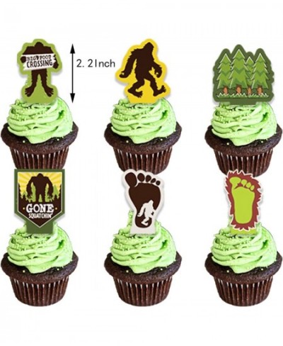 Bigfoot Birthday Party Supplies Set Bigfoot Banner Balloons Cake Topper spirals Sticker Bigfoot Party Decoration Favors for K...