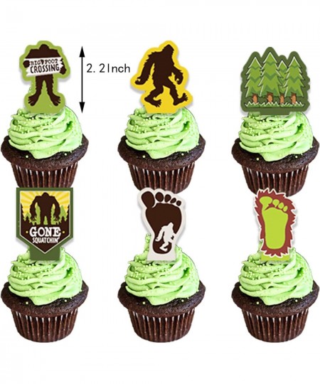 Bigfoot Birthday Party Supplies Set Bigfoot Banner Balloons Cake Topper spirals Sticker Bigfoot Party Decoration Favors for K...